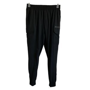 Alive Men’s Quick Dry Black Jogger Fit Performance Cargo Pants - Medium - NEW